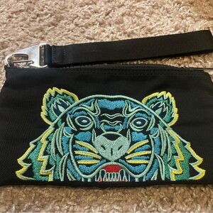 Kenzo Embroidered Tiger Wallet Pouch